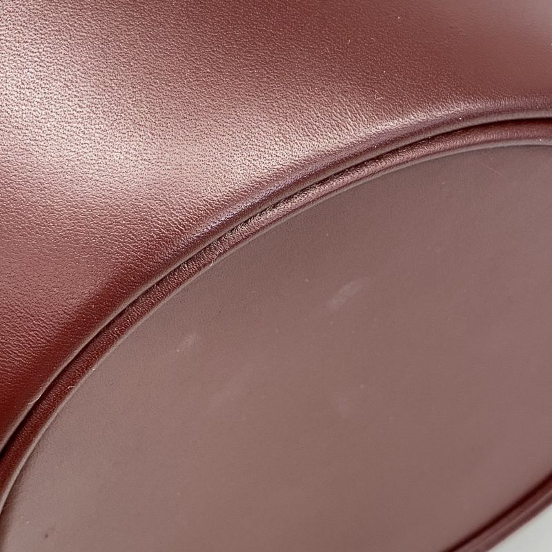 Cartier Shoulder Bag Must Leather Bordeaux Gold Hardware Women
