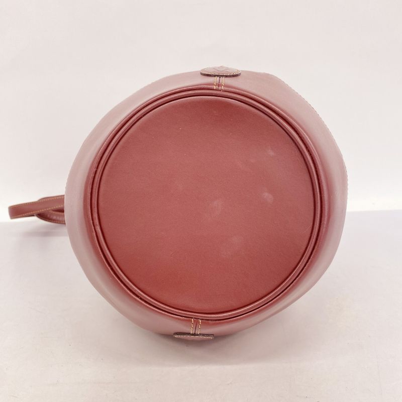 Cartier Shoulder Bag Must Leather Bordeaux Gold Hardware Women