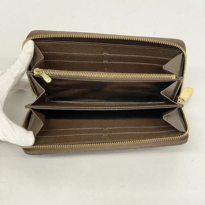 Louis Vuitton Long Wallet Damier Zippy Wallet N60015 Ebène Men Women Unisex