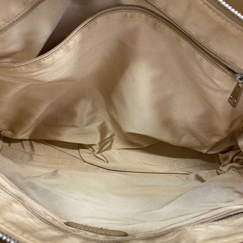 Chanel Handbag Matelasse Lambskin Beige Silver Hardware Women