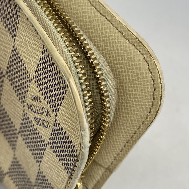 Louis Vuitton Damier Azure Portefeuille Antholite Long Wallet N63072 White