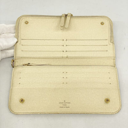 Louis Vuitton Damier Azure Portefeuille Antholite Long Wallet N63072 White