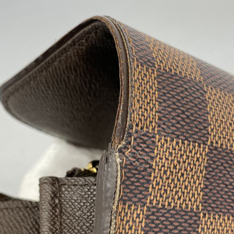 Louis Vuitton Damier Portefeuille Sistine N61747 Ebène Ladies Long Wallet