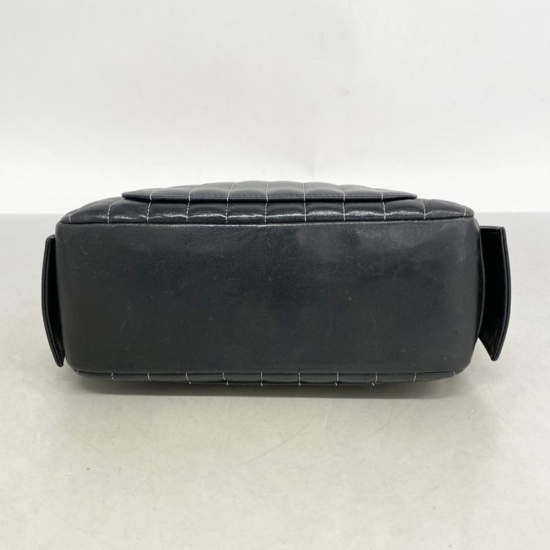 Chanel Shoulder Bag Mademoiselle Lambskin Silver Hardware Women