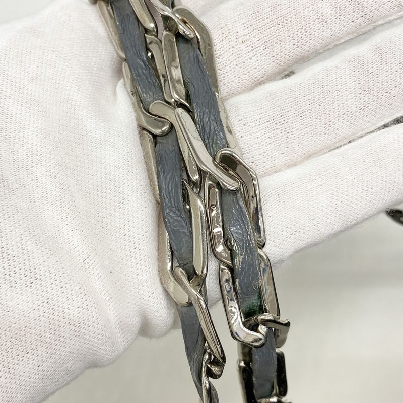 Chanel Shoulder Bag Mademoiselle Lambskin Silver Hardware Women