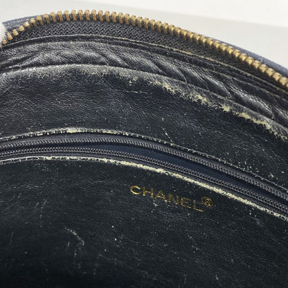 Chanel Shoulder Bag Matelasse Lambskin Black Gold Hardware Women