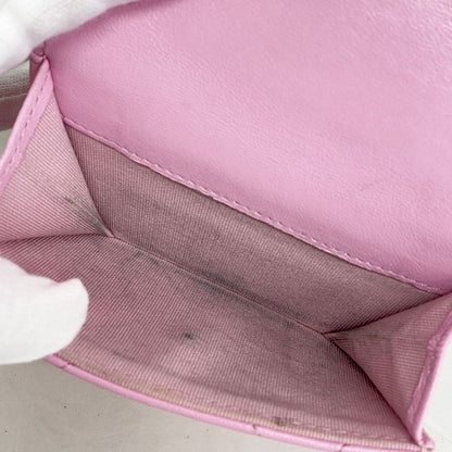 Chanel Trifold Wallet Chanel 19 Lambskin Pink Silver Hardware Women