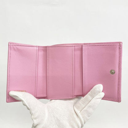 Chanel Trifold Wallet Chanel 19 Lambskin Pink Silver Hardware Women