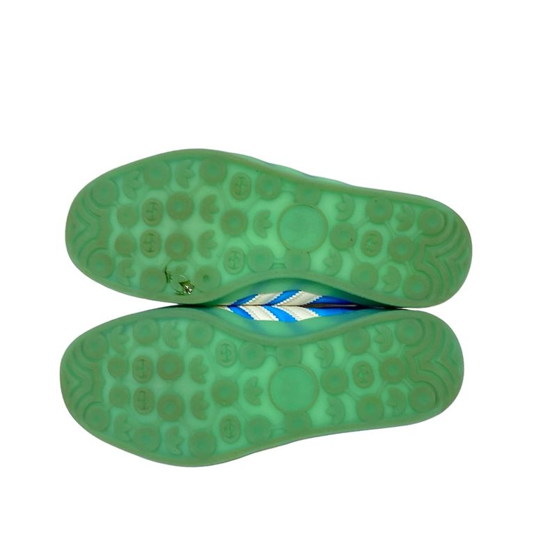 Gucci Sneakers 22.5 Women's Gazelle 707867 Blue X White X Multi Insole Removable