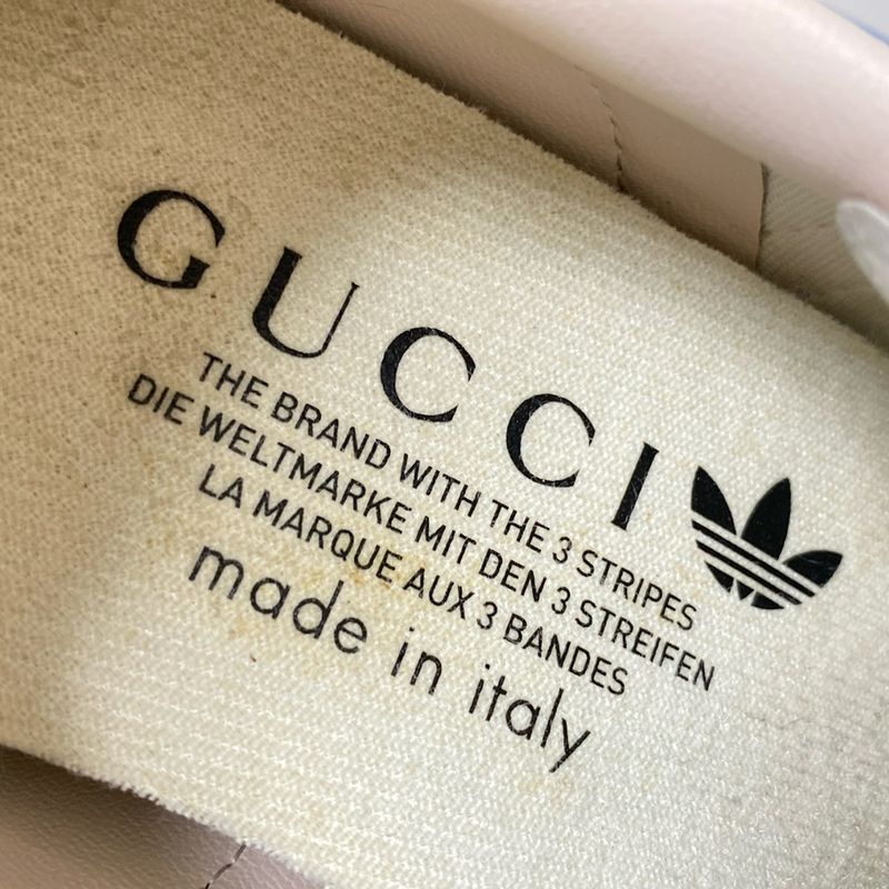 Gucci Sneakers 22.5 Women's Gazelle 707867 Blue X White X Multi Insole Removable