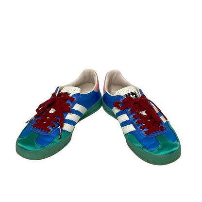 Gucci Sneakers 22.5 Women's Gazelle 707867 Blue X White X Multi Insole Removable