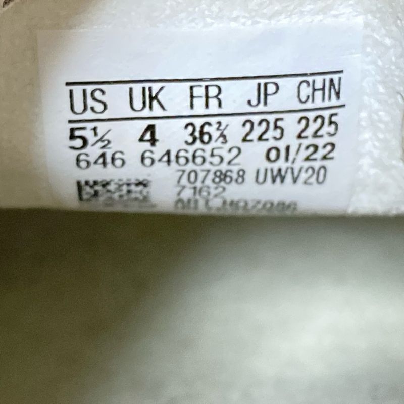 Gucci Sneakers 22.5 Women's Gazelle 707868 Light Brown X White X Red GG Pattern