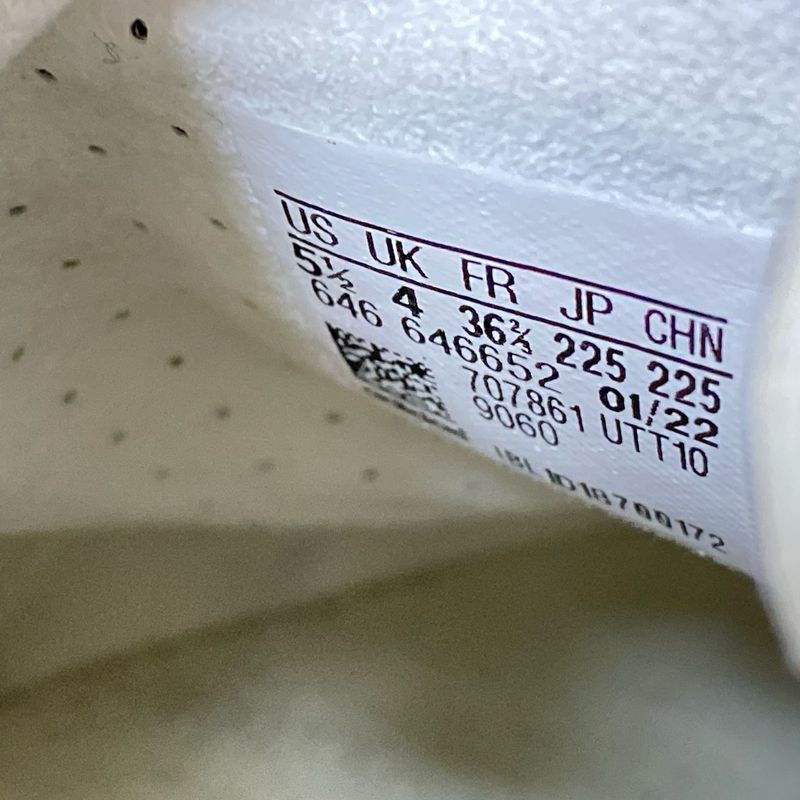 Gucci Sneakers 22.5 Women's Gazelle 707868 White X Navy X Red Adidas Removable