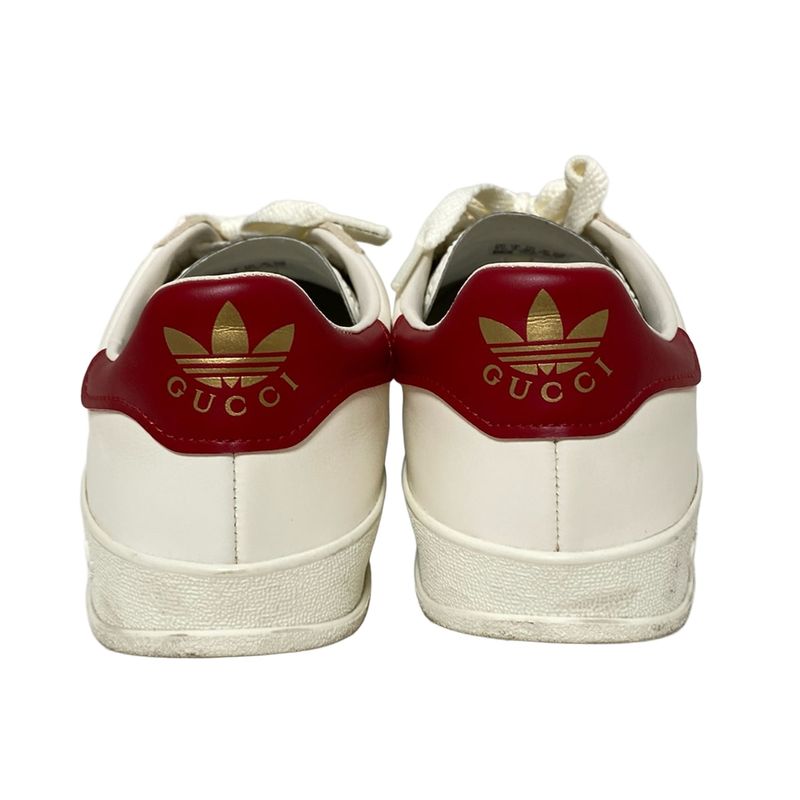 Gucci Sneakers 22.5 Women's Gazelle 707868 White X Navy X Red Adidas Removable