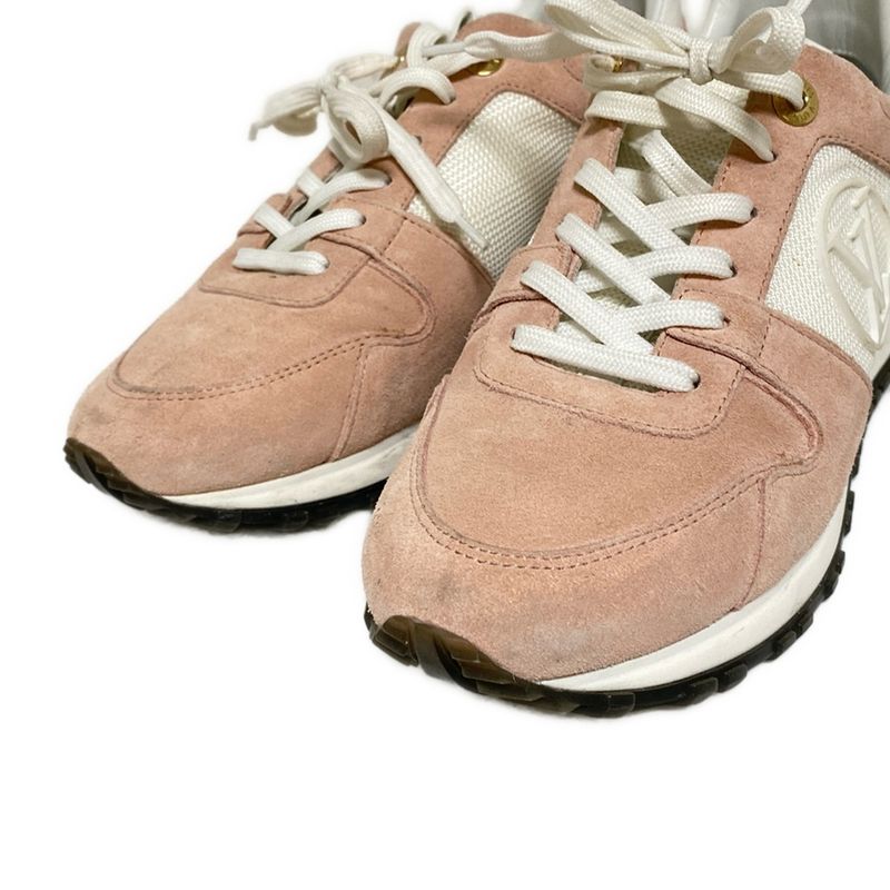 Louis Vuitton Sneakers 38 Women's Runaway Line Sneakers Light Pink and White