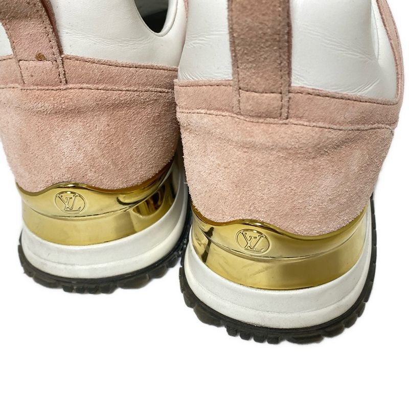 Louis Vuitton Sneakers 38 Women's Runaway Line Sneakers Light Pink and White