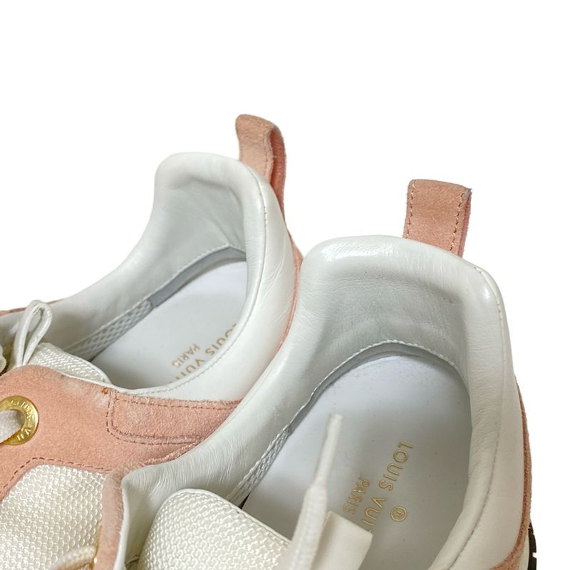 Louis Vuitton Sneakers 38 Women's Runaway Line Sneakers Light Pink and White