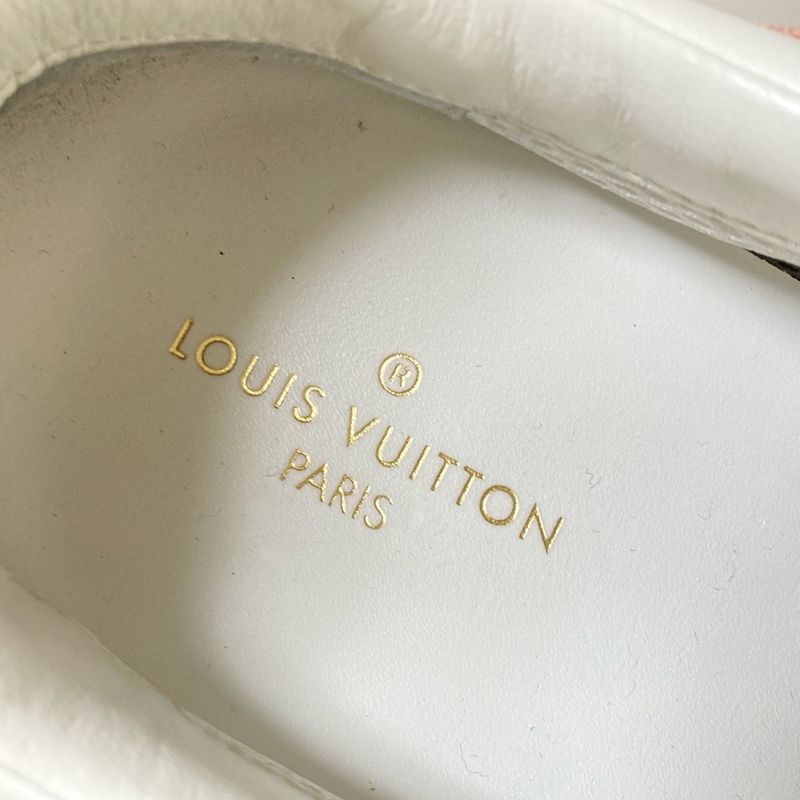 Louis Vuitton Sneakers 38 Women's Runaway Line Sneakers Light Pink and White
