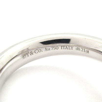 Tiffany & Co Ring Excellent Condition T One Ring 18k White Gold X Diamond Pave