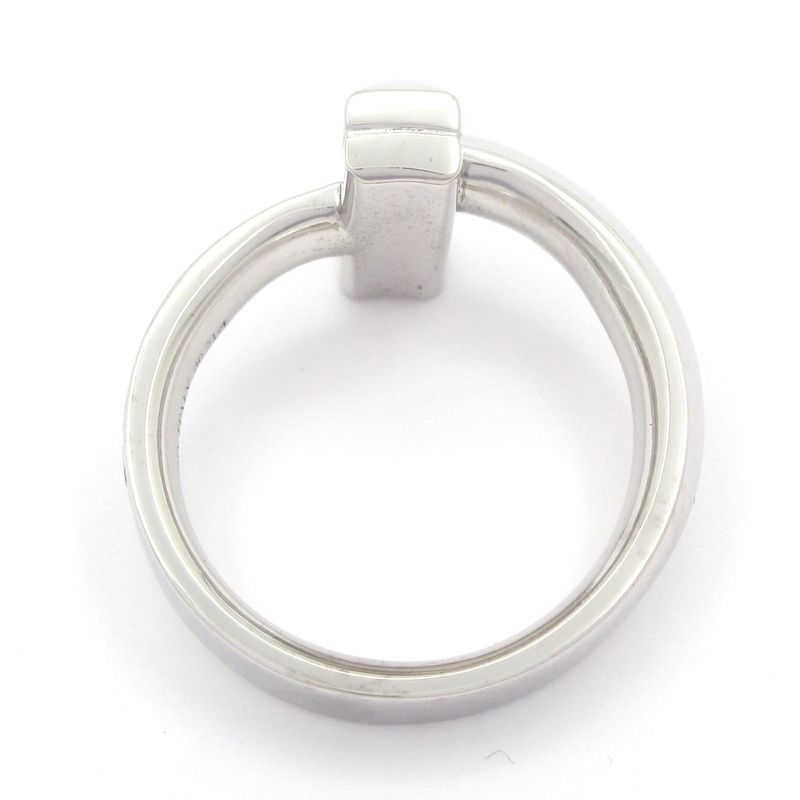 Tiffany & Co Ring Excellent Condition T One Ring 18k White Gold X Diamond Pave