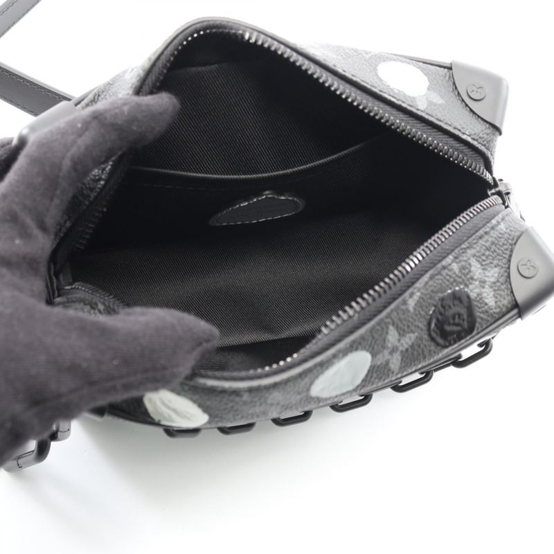 Louis Vuitton Shoulder Bag LV X Yk Mini Soft Trunk Monogram Eclipse M81936 PVC