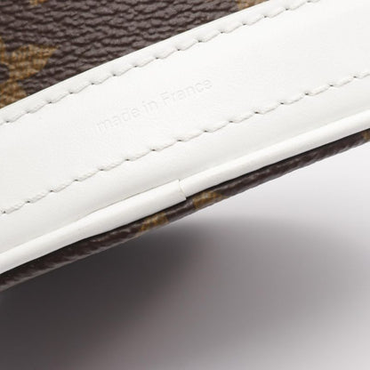 Louis Vuitton Handbag Nano Bucket Monogram M81489 White PVC Coated Canvas