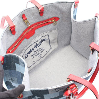 Louis Vuitton Tote Bag on the Go GM Denim Monogram M44992 Denim Leather on the