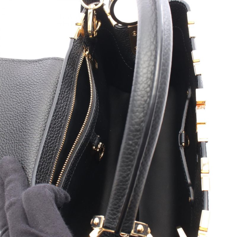 Louis Vuitton Handbag Capucines PM Parnacea Line Noir Black M54663 Black Other