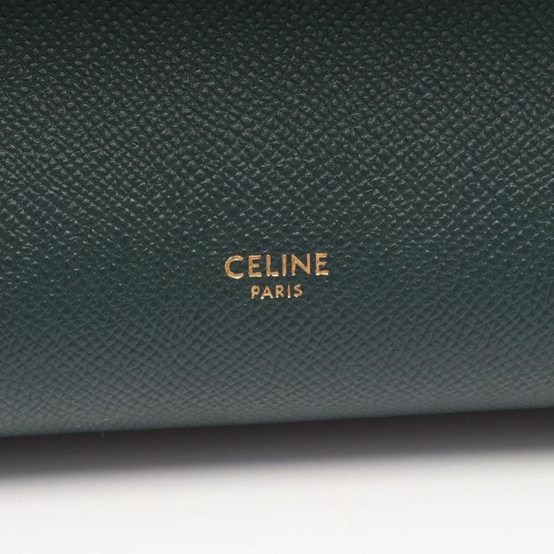 Celine Handbag Belt Bag Mini Belt Bag Mini Green Leather Belt Bag Nano Ladies