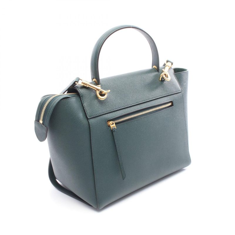 Celine Handbag Belt Bag Mini Belt Bag Mini Green Leather Belt Bag Nano Ladies