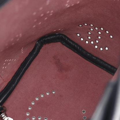 Chanel Shoulder Bag Perforated Logo Coco Mark Navy Leather Perforated Logo