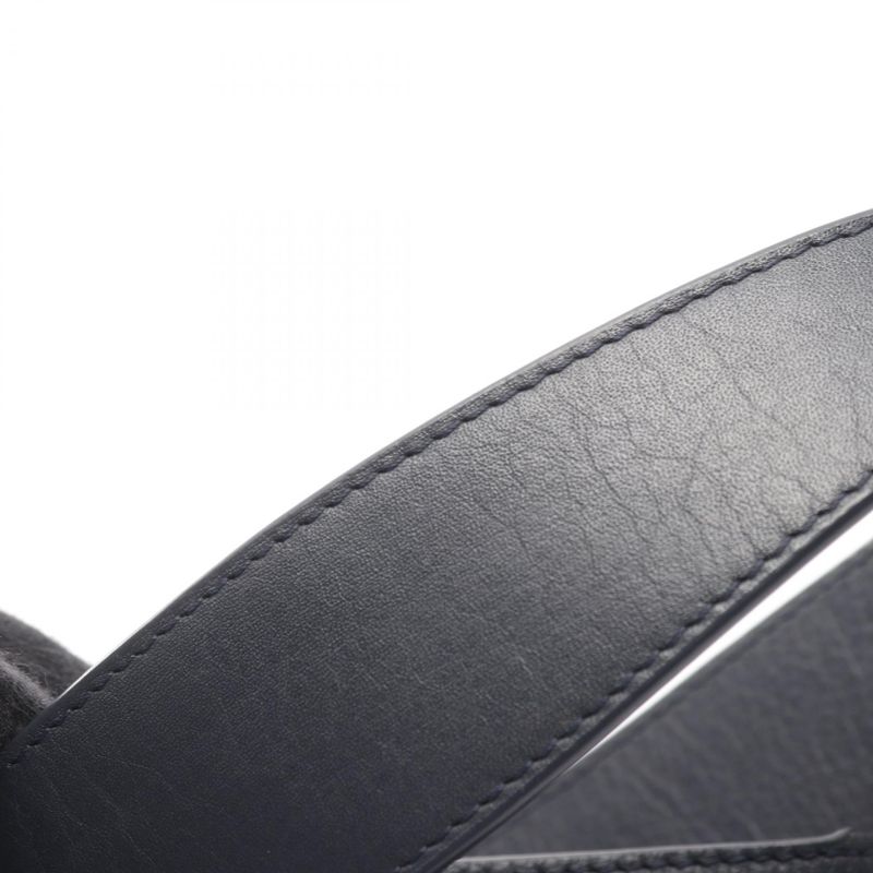 Chanel Shoulder Bag Perforated Logo Coco Mark Navy Leather Perforated Logo