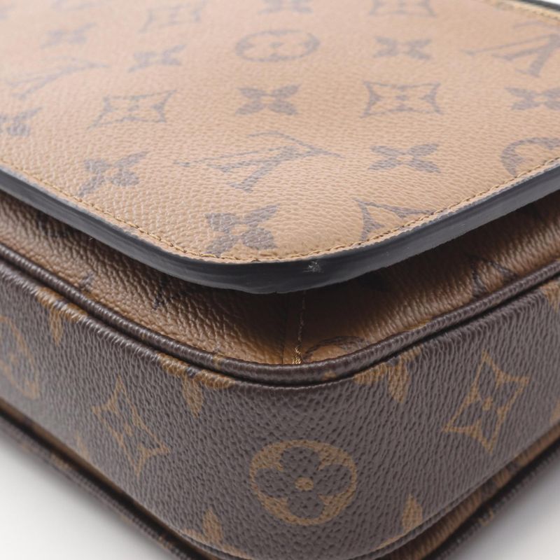 Louis Vuitton Handbag Pochette Metis MM Monogram Reverse M44876 PVC Coated