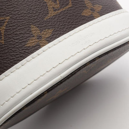 Louis Vuitton Handbag Nano Bucket Monogram M81489 White PVC Coated Canvas