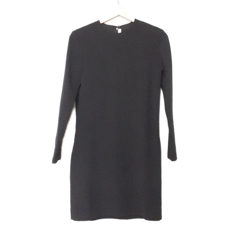 Celine Dress Size 36 S Women's Excellent Condition - Black Crew Neck Long