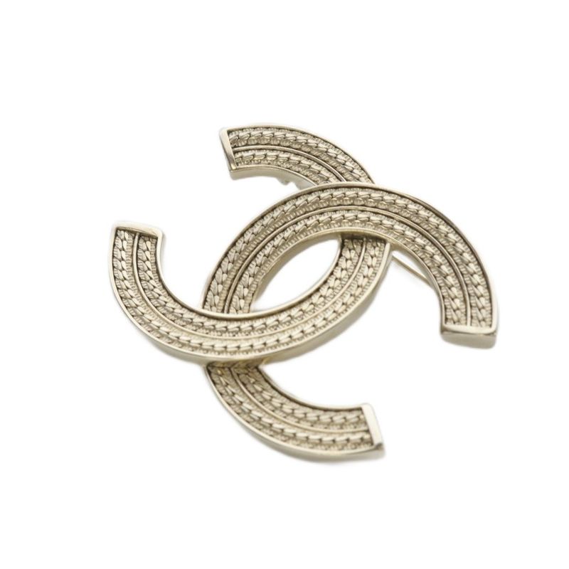 Chanel 24 A24b Coco Mark Brooch in Gold Color