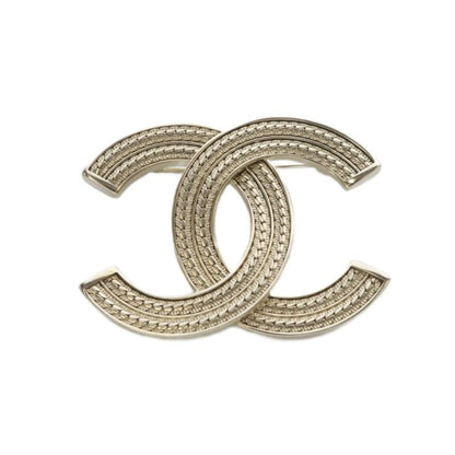 Chanel 24 A24b Coco Mark Brooch in Gold Color