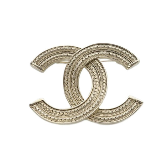 Chanel 24 A24b Coco Mark Brooch in Gold Color