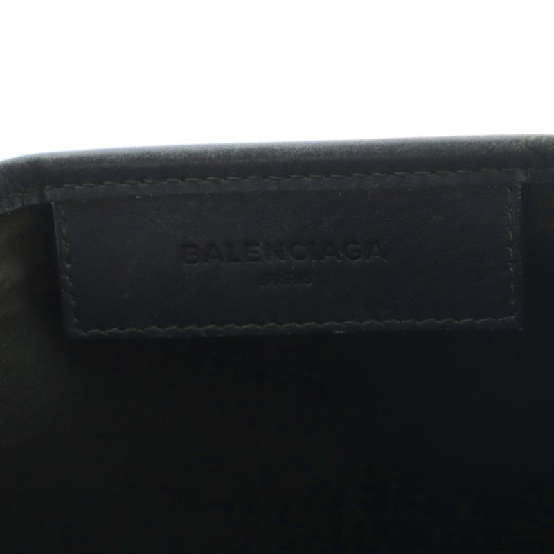 Balenciaga Navy Cabas Su XS 2way Tote Bag Shoulder Bag Canvas Ivory Black
