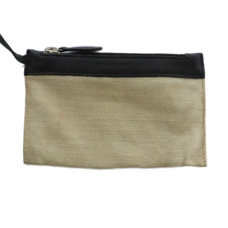 Balenciaga Navy Cabas Su XS 2way Tote Bag Shoulder Bag Canvas Ivory Black