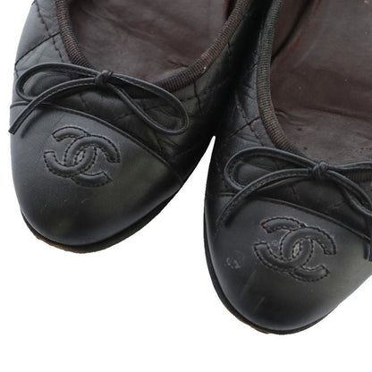 Chanel Ballet Shoes Coco Mark 36.5 23.5cm (9.25in) Black Mi - OS