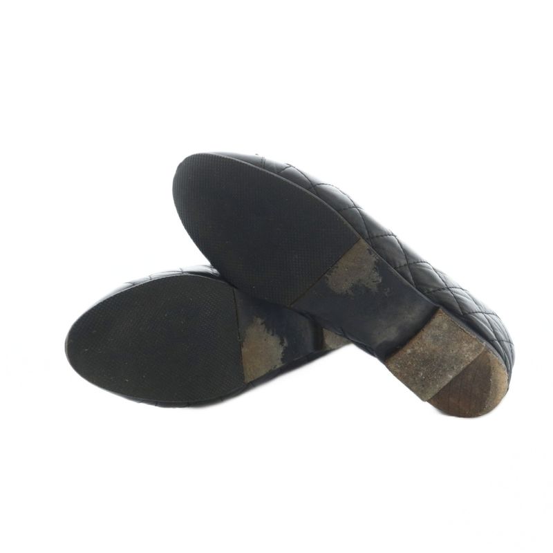 Chanel Ballet Shoes Coco Mark 36.5 23.5cm (9.25in) Black Mi - OS