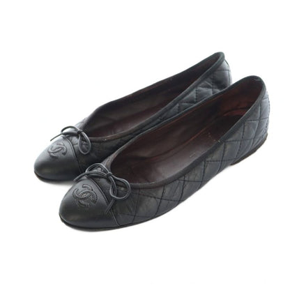 Chanel Ballet Shoes Coco Mark 36.5 23.5cm (9.25in) Black Mi - OS