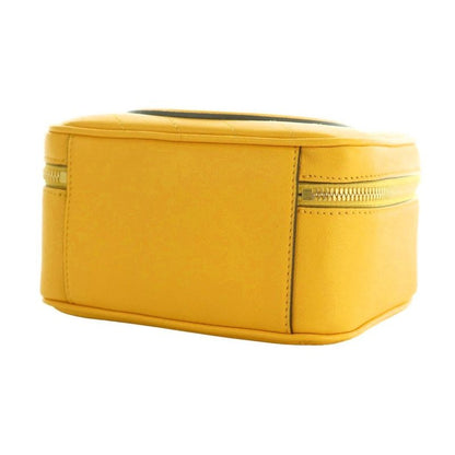 Gucci Blondie Small Top Handle Bag Shoulder 2way Logo Leather Yellow 744434 AQ