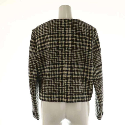 Celine 24aw Verneuil Jacket Verneuil Jacket Collarless Wool 38 Black Ivory