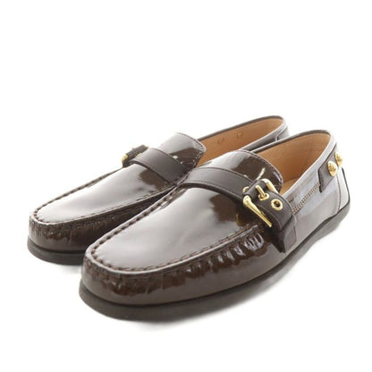 Louis Vuitton Driving Shoes Loafers Moccasins Gold Hardware Buckle Design