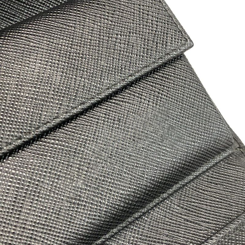 Prada Trifold Wallet - 1mh840 Black Leather