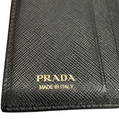 Prada Trifold Wallet - 1mh840 Black Leather