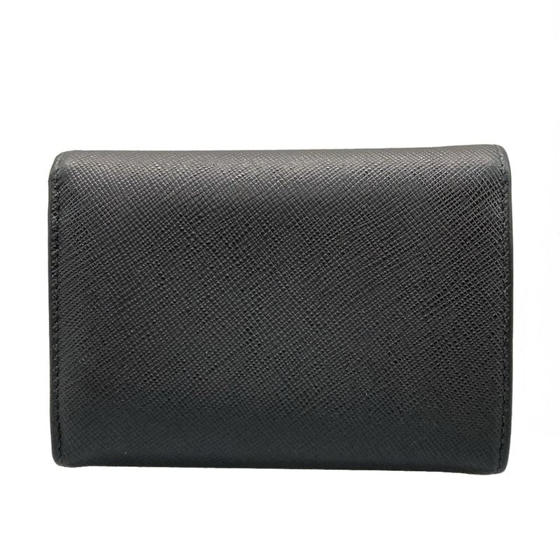 Prada Trifold Wallet - 1mh840 Black Leather
