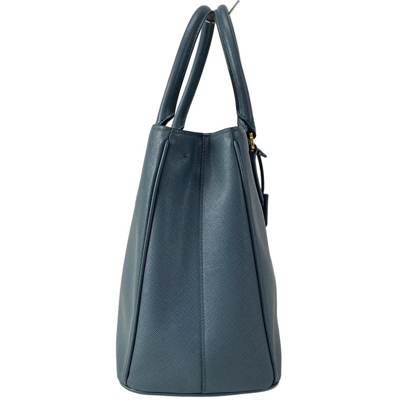 Prada Tote Bag Galleria Medium Bag for Women Bn1874 Blue Leather